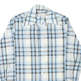 HOBBY DRESS Mens Blue & Grey Check Shirt M Lightweight Casual Cotton Blend
