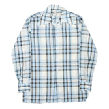 HOBBY DRESS Mens Blue & Grey Check Shirt M Lightweight Casual Cotton Blend
