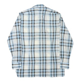 HOBBY DRESS Mens Blue & Grey Check Shirt M Lightweight Casual Cotton Blend