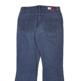 TOMMY HILFIGER Womens Relaxed Blue Denim Medium Wash W28 L26 Casual Comfort Zip