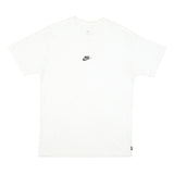 NIKE Mens White S Logo T-Shirt S Short Sleeve Crew Neck Classic Cotton Blend