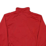 WILSON Mens Red & Navy Zip Jacket L Polyester Blend Plain Sport Casual