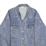 ESPRIT JEANS Mens Blue Denim Jacket M Cotton Button Closure Classic Casual