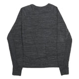 CHAMPION Mens Grey Crew Neck S Cotton Blend Logo Sweatshirt Pullover