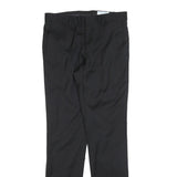 VERSACE FOR H&M Womens Wool Black Slim Straight Trousers W30 L32 Formal