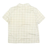 CALVIN KLEIN JEANS Womens Beige Check Shirt M Cotton Blend Casual Lightweight