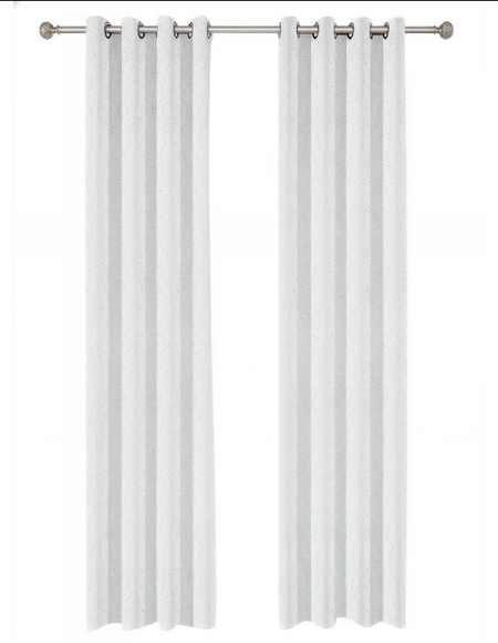 Anydrape White Luxury Retro Curtains – Modern Textured Drapes for Living Room, Bedroom & Dining Decor