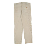 CARHARTT Mens Jeans Beige Relaxed Straight Denim W32 L30 Workwear Utility