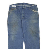 CARHARTT Mens Blue Regular Straight Denim W36 L30 Workwear Zip Closure Jeans