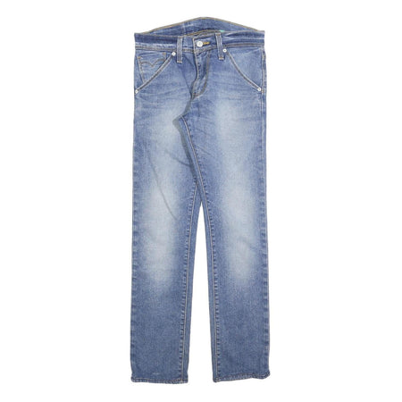 LEVI'S Mens Jeans Blue Slim Skinny Denim Light W28 L26 Classic Cotton Blend Zip