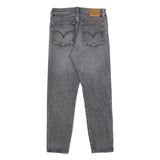 LEVI'S Wedgie Big E Womens Jeans Grey Regular Straight Denim Raw W26 L26 Classic