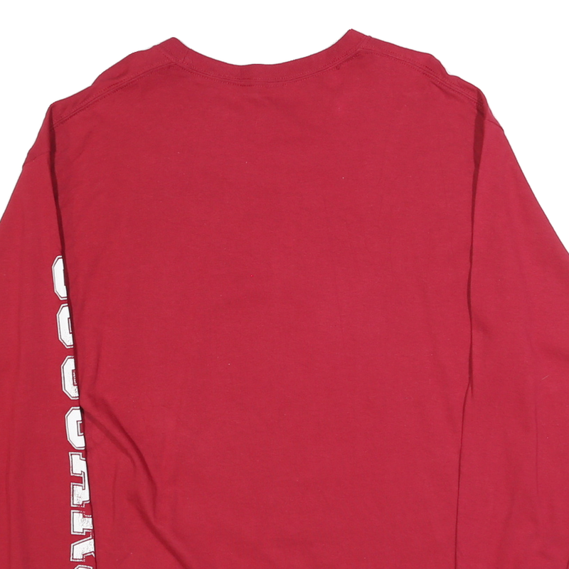 FANATICS Mens Red Washington State Graphic Long Sleeve Crew Neck T-Shirt L