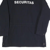 Mens Navy Jacket M Polyester Blend Plain Zip Security Style Securitas Logo