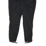 LANE BRYANT Womens Cotton Blend Black Relaxed Tapered Trousers W34 L27