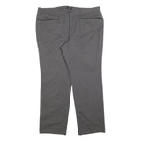 BASLER Womens Regular Grey Polyester Blend Trousers W40 L32 Zip Pocketed