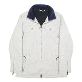 BARBOUR Womens White Quilted Jacket UK 10 Polyamide Zip Lightweight