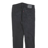 LEVI'S 510 Mens Jeans Black Slim Skinny Denim Medium W32 L30 Slim Fit Zip