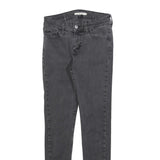 LEVI'S 710 Womens Jeans Black Slim Skinny Denim Medium W27 L27 Stretch Zip
