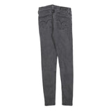 LEVI'S 710 Womens Jeans Black Slim Skinny Denim Medium W27 L27 Stretch Zip