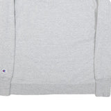 CHAMPION Mens Grey Cotton Blend Crew Neck M Logo Sweatshirt Casual Comfort