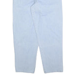 JOHN F GEE Womens Jeans Blue Relaxed Straight Denim Light W34 L32 Drawstring