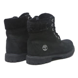 TIMBERLAND Womens Lace-Up Ankle Boots Black Leather UK 4 Durable Outdoor