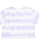 CHAMPION Mens White & Lilac Tie Dye T-Shirt L Short Sleeve Crew Neck Cotton