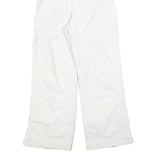 COLUMBIA Lined Girls White Relaxed Ski Trousers W26 L30 Adjustable Suspenders