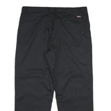 DICKIES Mens Cotton Blend Black Regular Fit Straight Leg Trousers W40 L30