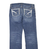 CRUEL DENIM Womens Regular Fit Blue Denim Jeans W32 L32 Stylish Contrast Stitch