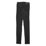 LEVI'S Womens Black Slim Skinny Denim Medium W23 L29 Stretch Jeans Zip