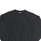 NIKE Womens Black Sweatshirt Crew Neck XL Cotton Blend Logo Pullover