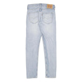 LEVI'S 512 Tapered Mens Jeans Blue Slim Tapered Denim Light W29 L32 Distressed