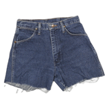 WRANGLER Womens Denim Blue Cut-Off Shorts S W26 Casual Summer