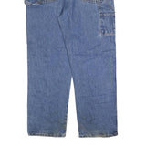 DICKIES Mens Jeans Blue Regular Straight Denim Medium W36 L32 Workwear Zip