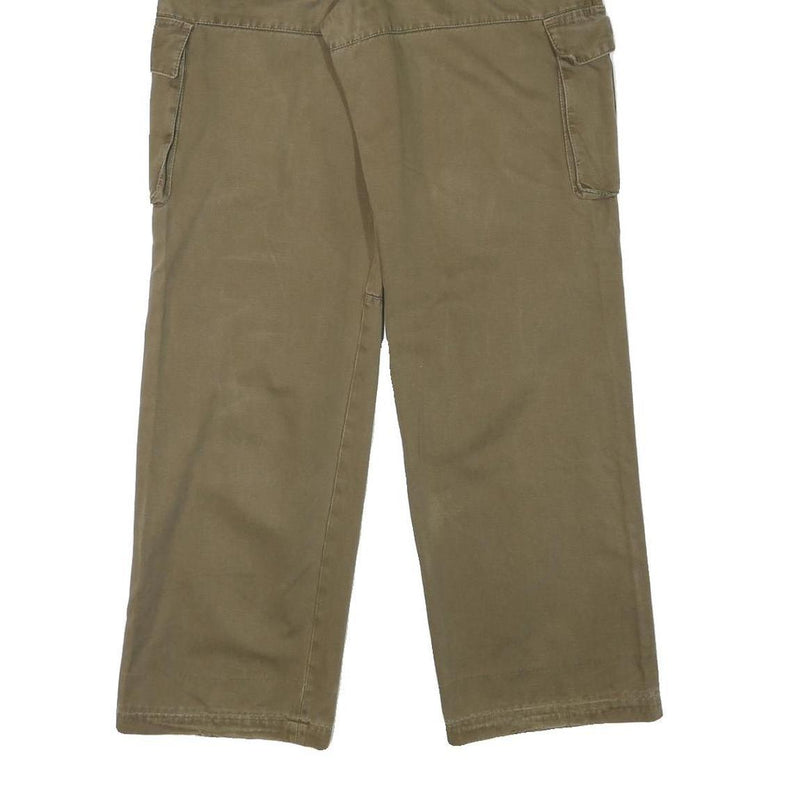 A PROPOS Mens Cotton Blend Green Regular Cargo Trousers W31 L32 Casual Workwear