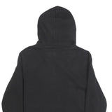 CALVIN KLEIN JEANS Womens Black Hoodie S CK Logo Pullover Cotton Blend