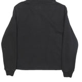 CALVIN KLEIN JEANS Womens Black Hoodie S CK Logo Pullover Cotton Blend