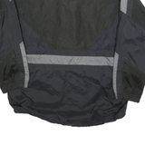 NIKE Womens Black & Grey Lightweight Polyester Blend Zip Jacket S Sporty Casual