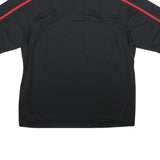 NIKE Court Canada Hockey Mens Black & Red Polo T-Shirt XL Short Sleeve Collared