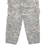 PROPPER Mens Cotton Blend Grey Digital Camouflage Regular Cargo Trousers W33 L28