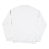 LEE Mens White Crew Neck M Cotton Blend Sweatshirt Graphic Logo Casual