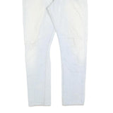 Levis 501 Mens Blue Regular Straight Denim Cotton Blend Light W33 L29 Button Fly