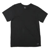 CALVIN KLEIN JEANS Mens Black Crew Neck T-Shirt M Cotton Blend Classic
