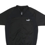 PUMA Mens Black & Dark Grey Graphic T-Shirt S Short Sleeve Crew Neck Sports