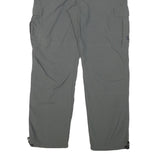 Mens Grey Polyester Blend Regular Fit Cargo Trousers W32 L29 Workwear Utility