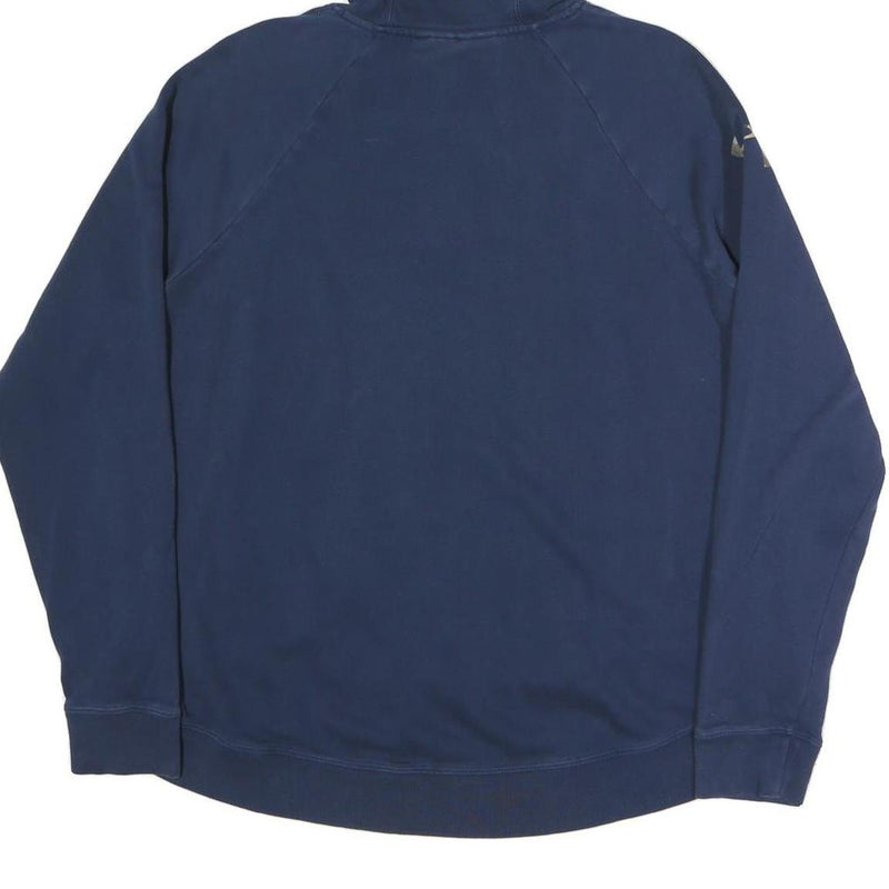 UNDER ARMOUR Womens Navy Blue Cotton Blend Hoodie XL Camo Logo Pullover