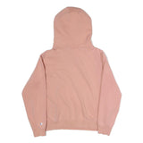 CHAMPION Womens Pink Hoodie M Vintage Logo Pullover Casual Sweat Top