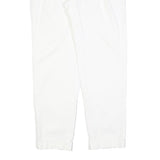 DOLCE & GABBANA Womens Cotton Blend White Slim Trousers W30 L29 Stylish Zip