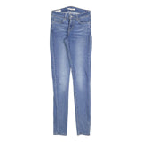 LEVI'S 711 Womens Slim Skinny Denim Light W25 L32 Stretch Cotton Blend Zip Jeans